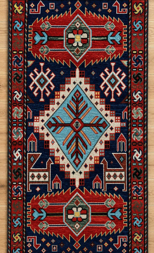 Shirvan  Hand-Knotted Pakistan Wool Rug 5840 116 x 63cm