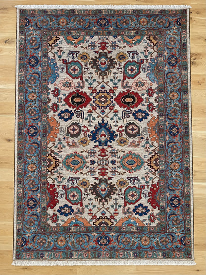 Kabul 04/26 Hand Knotted Afghan Wool Rug 5932 225 x 168cm