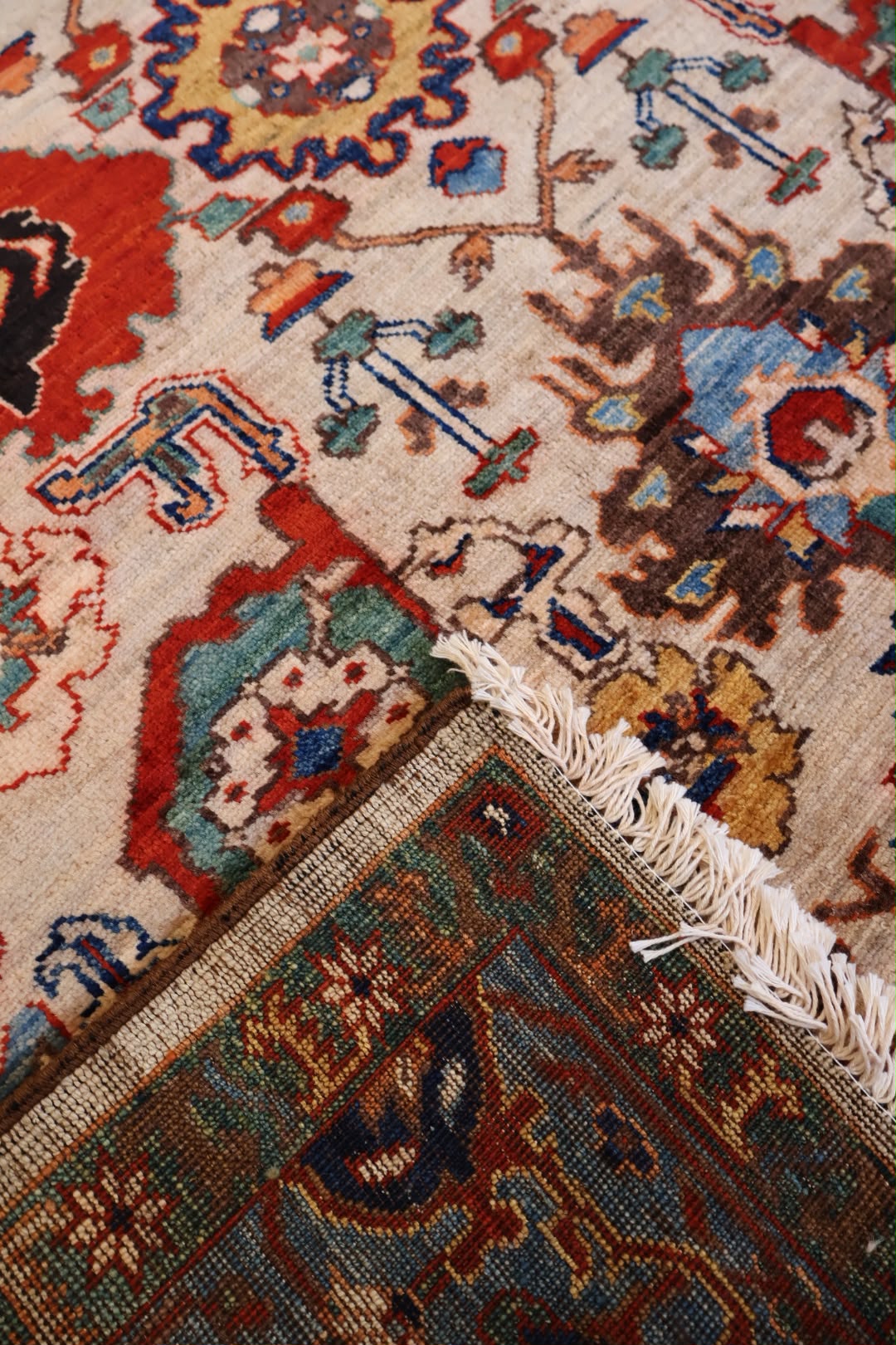 Kabul 04/26 Hand Knotted Afghan Wool Rug 5932 225 x 168cm