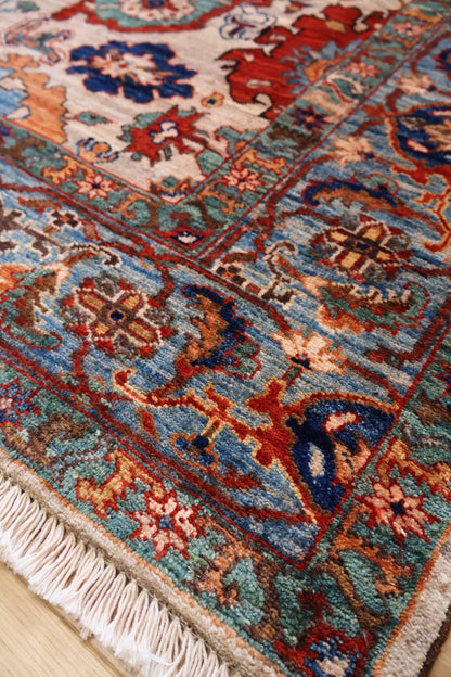 Kabul 04/26 Hand Knotted Afghan Wool Rug 5932 225 x 168cm