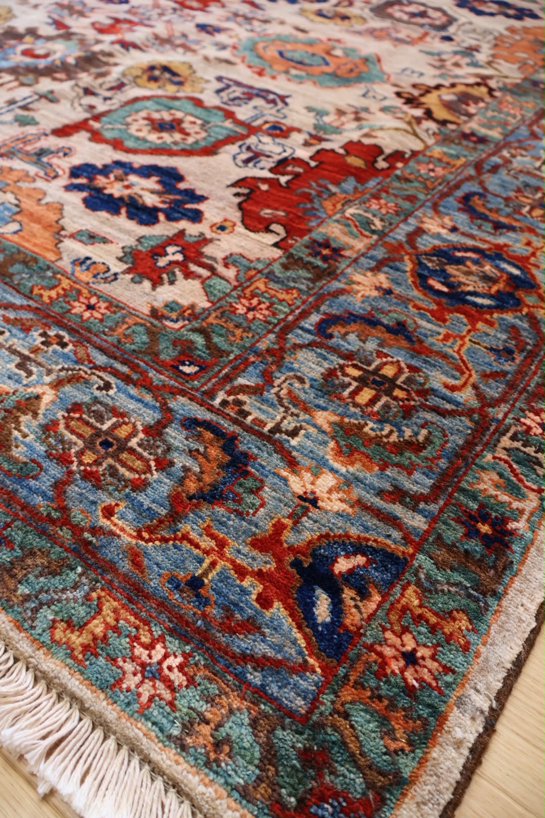Kabul 04/26 Hand Knotted Afghan Wool Rug 5932 225 x 168cm