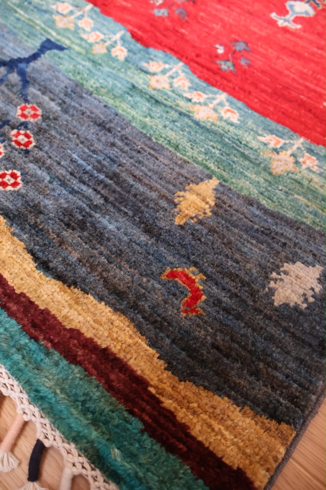 Kabul 04/26 Hand-Knotted Afghan Wool Rug 5933 187 x 156cm