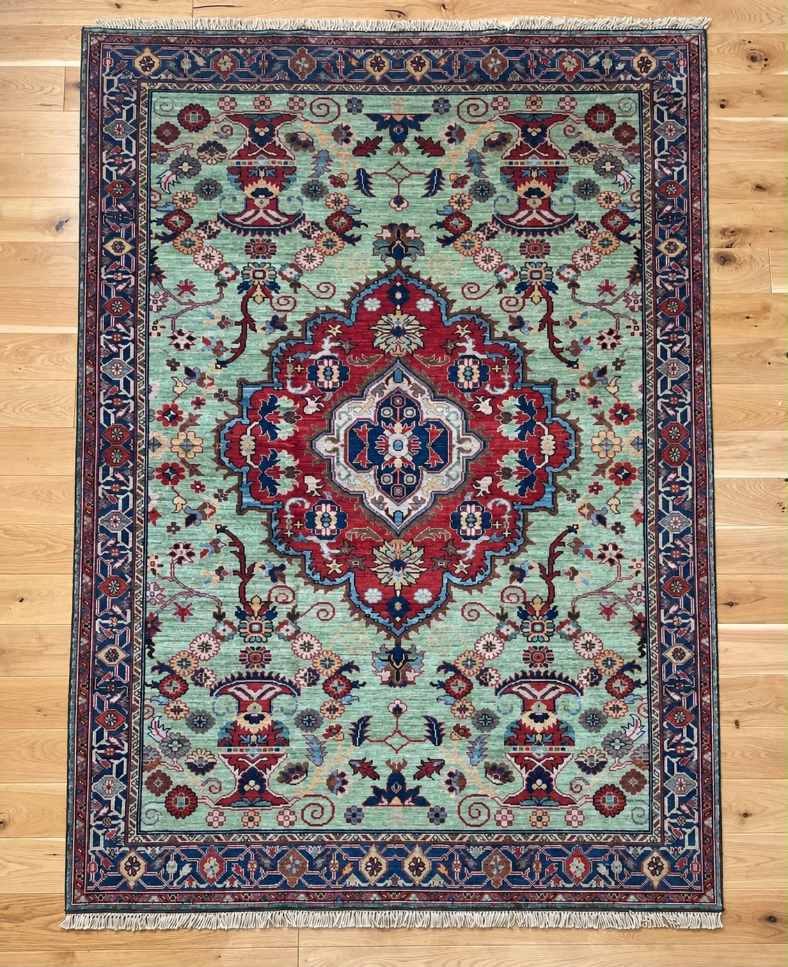 Kabul 04/26 Hand Knotted Afghan Wool Rug 5938 242 x 172cm