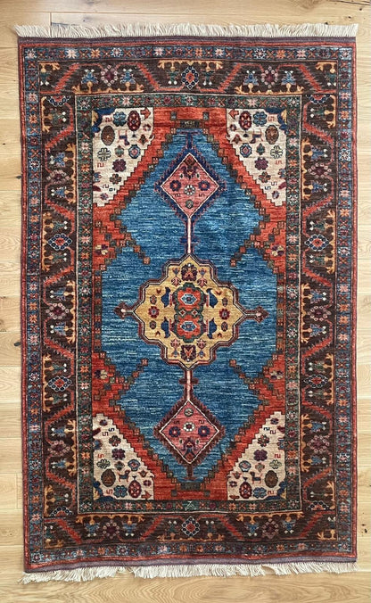 Kabul Hand Knotted Afghan Wool Rug 5940 192 x 126cm