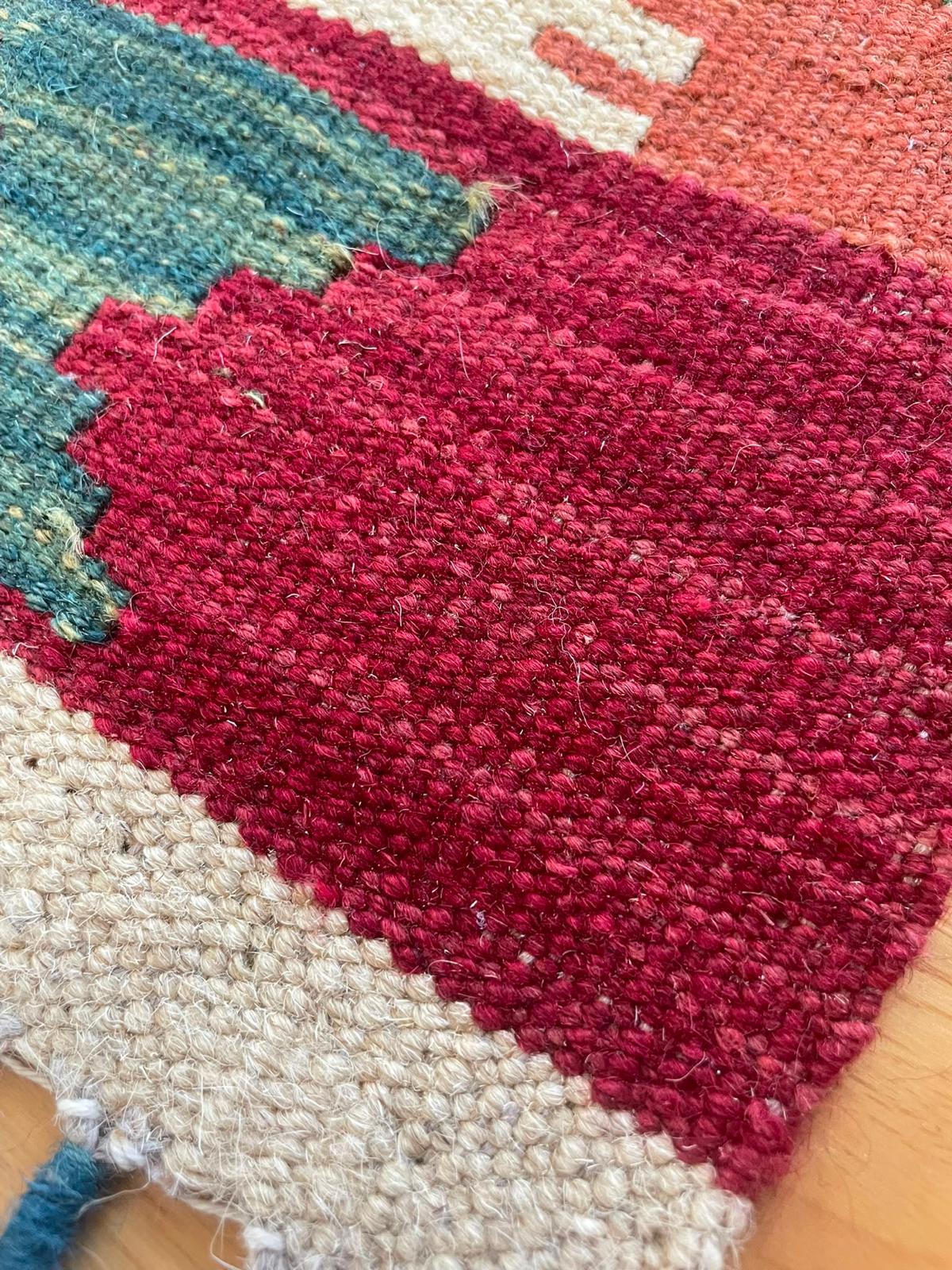 Kelim Hand Woven Afghan Wool Kelim 6072 210 x 90cm