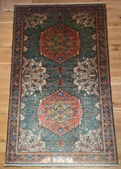 Kabul 2/7 Hand-Knotted Afghan Wool Rug 6140 274 x 165cm