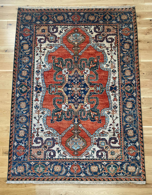 Kabul 3/7 Hand Knotted Afghan Wool Rug 6141 244 x 174cm