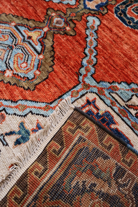 Kabul 3/7 Hand Knotted Afghan Wool Rug 6141 244 x 174cm