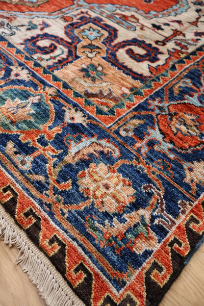 Kabul 3/7 Hand Knotted Afghan Wool Rug 6141 244 x 174cm