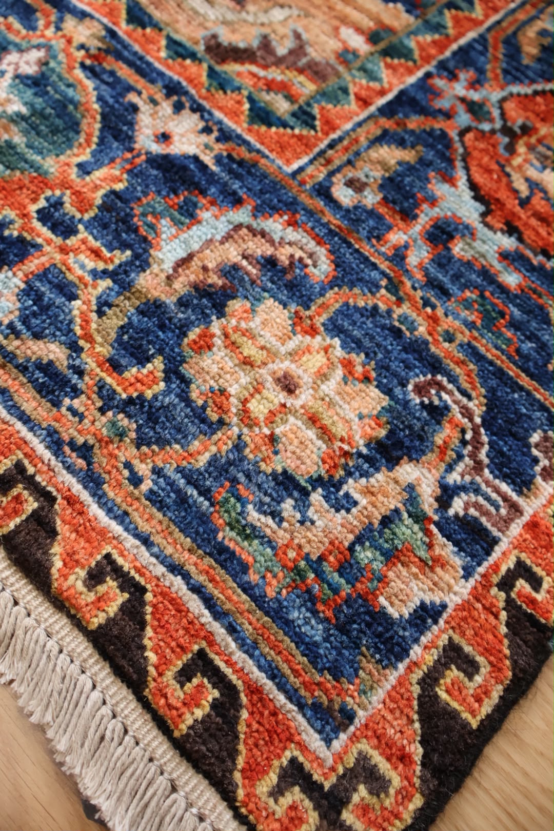 Kabul 3/7 Hand Knotted Afghan Wool Rug 6141 244 x 174cm