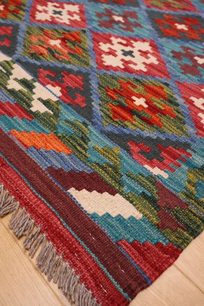 Kabul Hand Woven Afghan Wool Kelim 6200 148 x 104cm