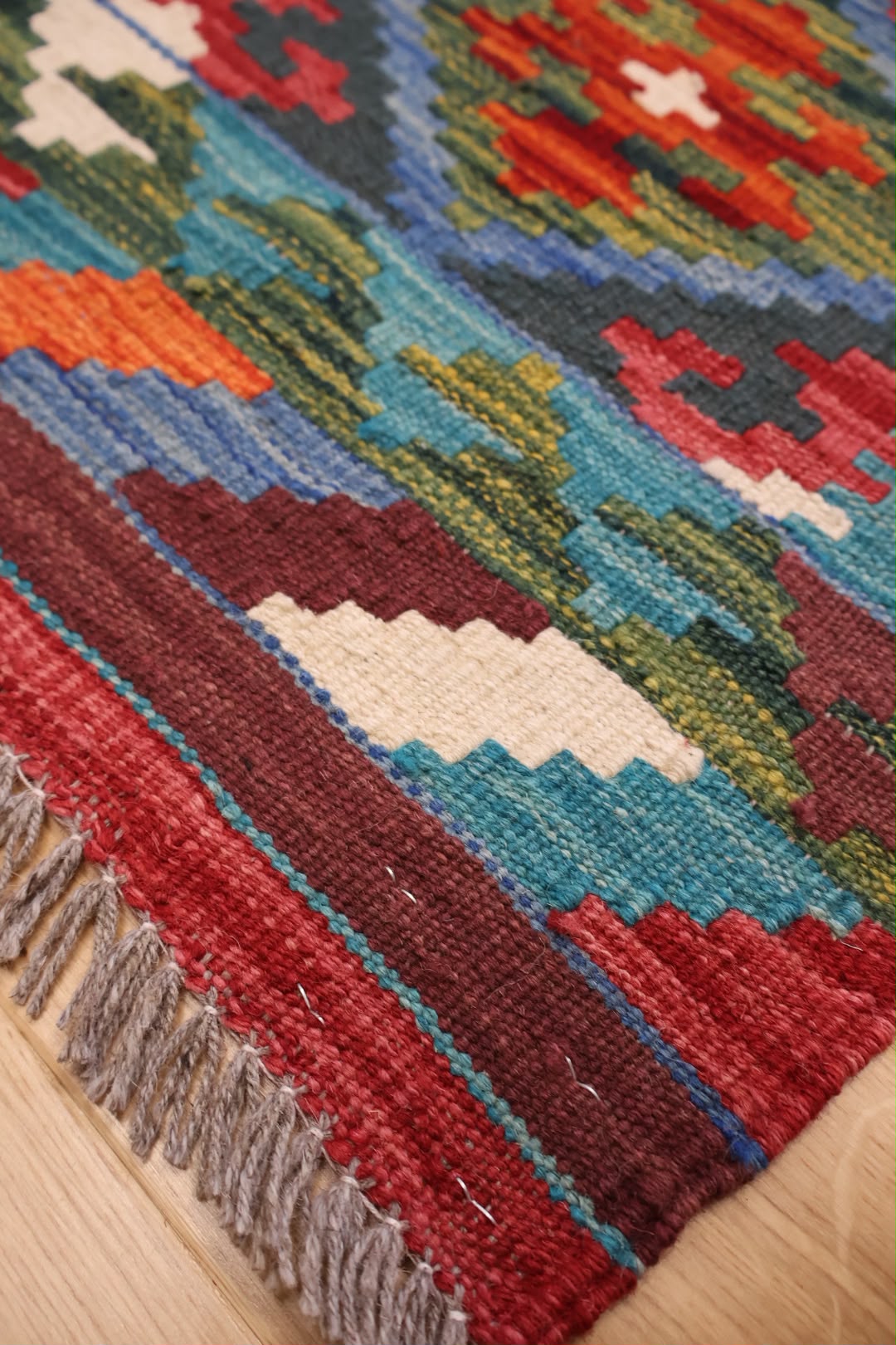 Kabul Hand Woven Afghan Wool Kelim 6200 148 x 104cm