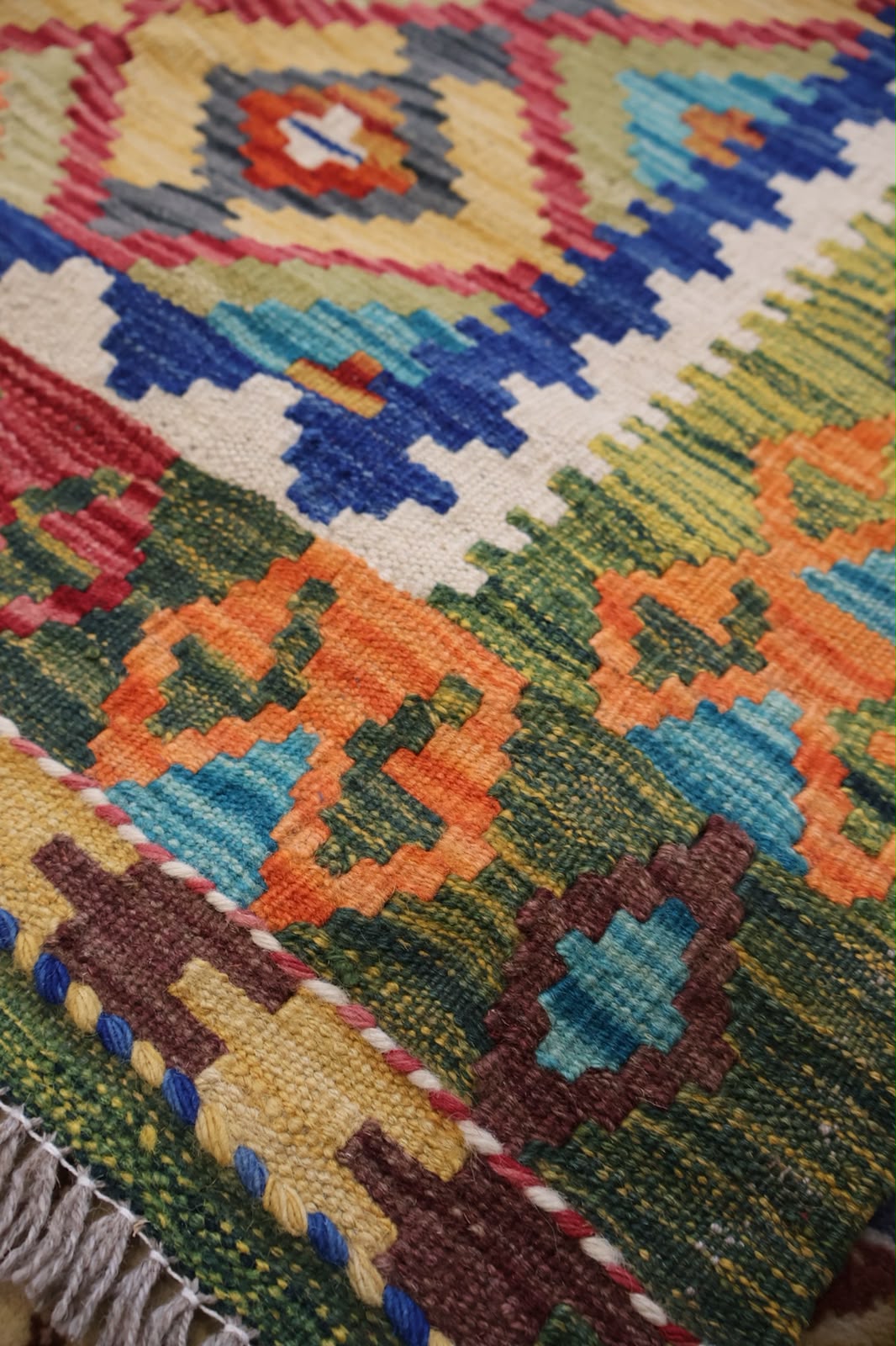 Kabul Kelim Hand-Woven Afghan Wool Rug 6201 150 x 104cm