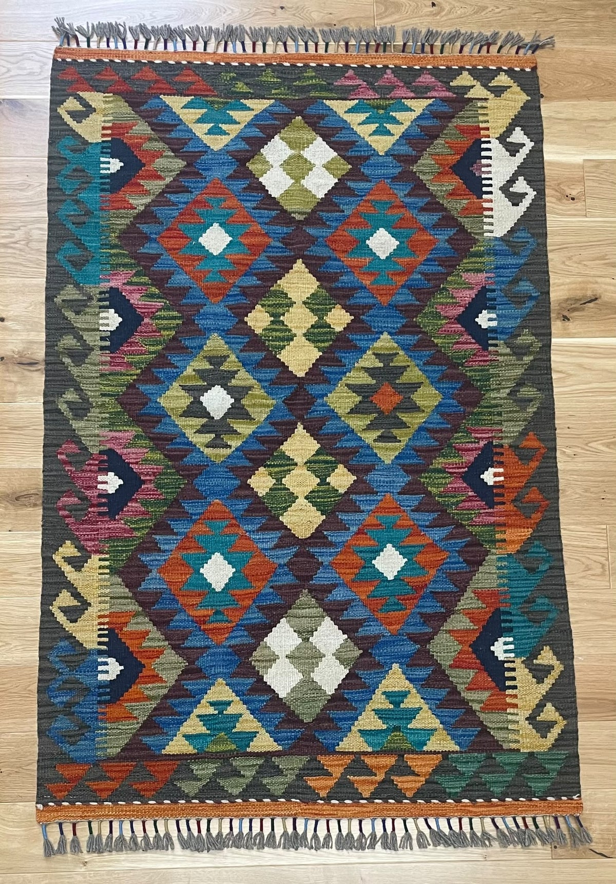 Kabul Hand Woven Afghan Wool Kelim 6217 159 x 101cm
