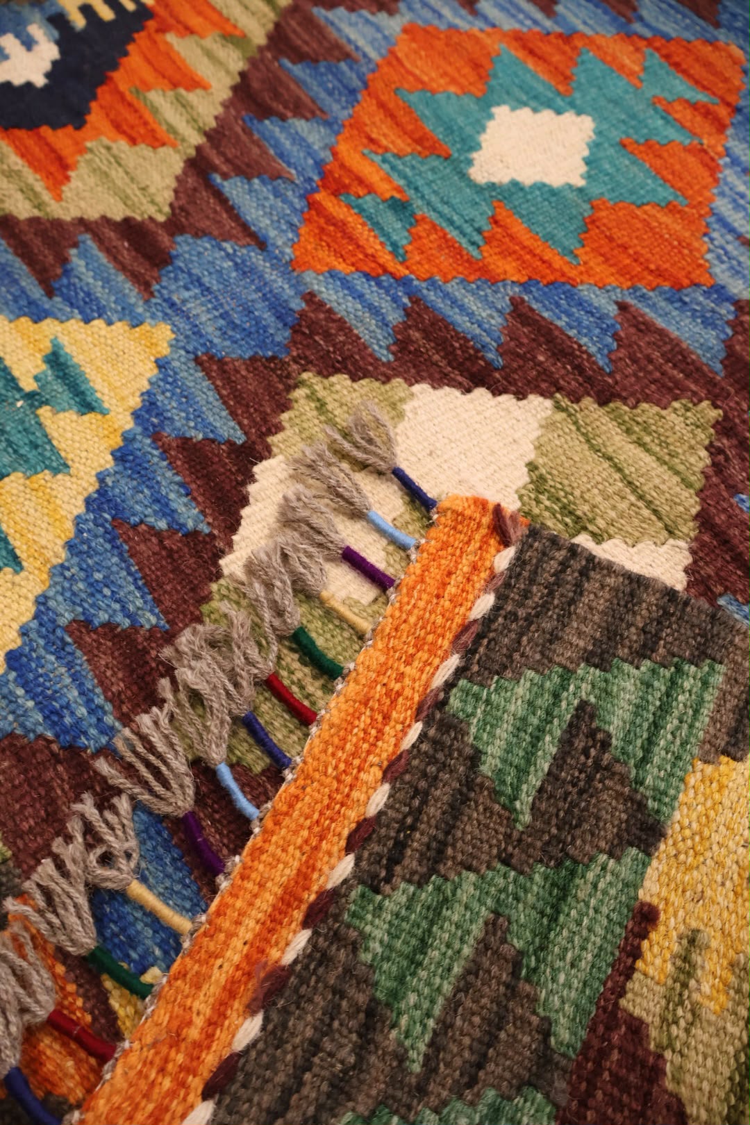 Kabul Hand Woven Afghan Wool Kelim 6217 159 x 101cm