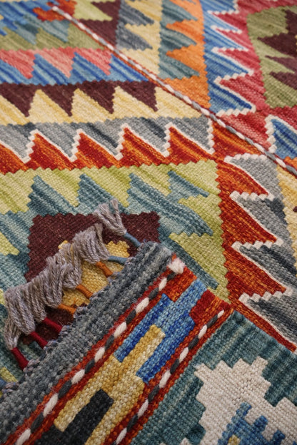 Kabul Kelim Hand-Woven Afghan Wool Rug 6219 151 x 96cm
