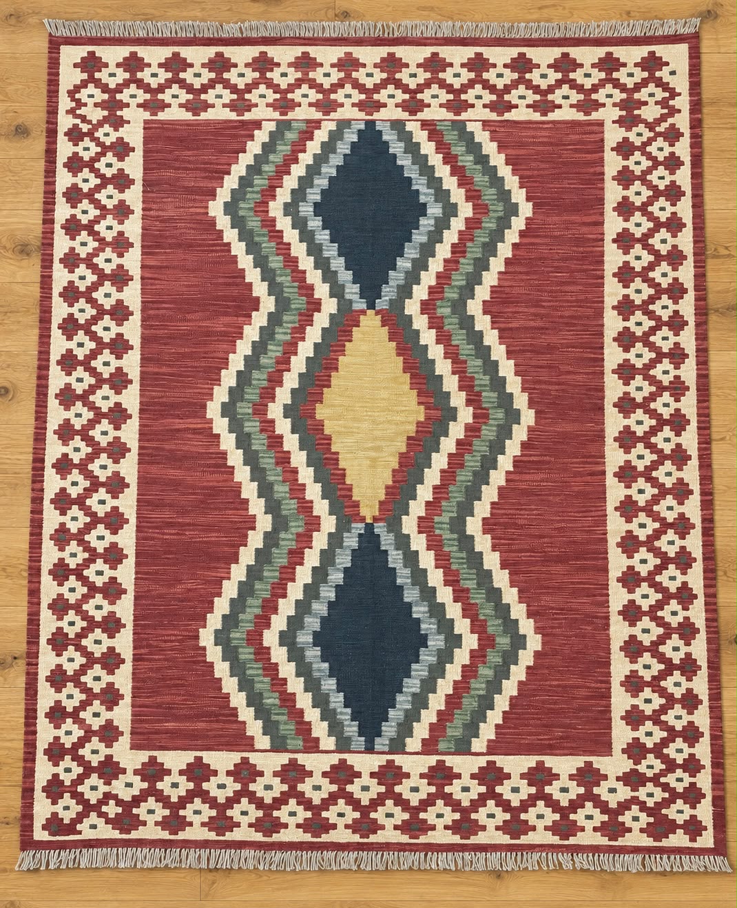 Kabul Kelim Hand-Woven Afghan Wool Rug 6235 199 x 150cm