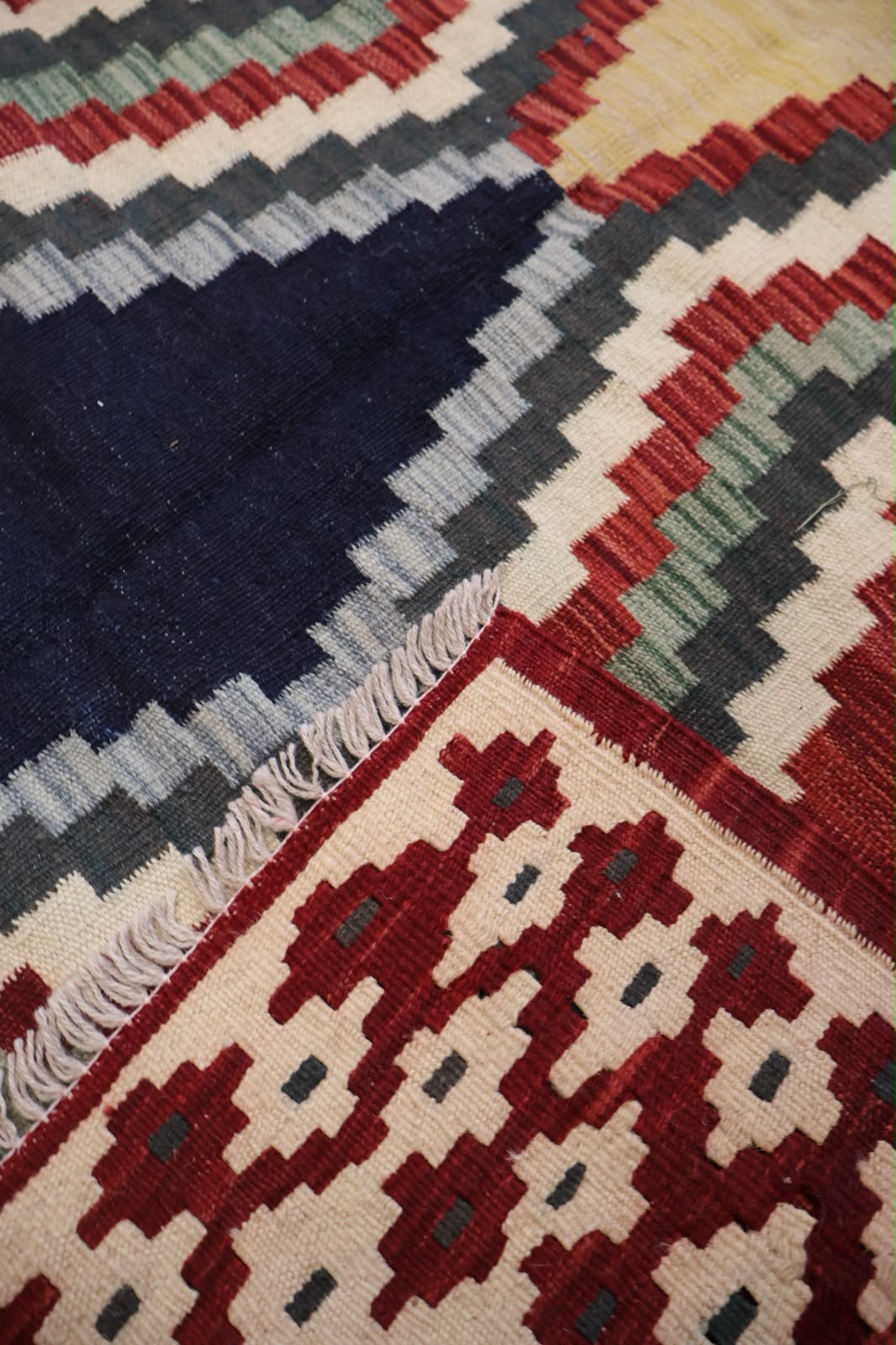 Kabul Kelim Hand-Woven Afghan Wool Rug 6235 199 x 150cm