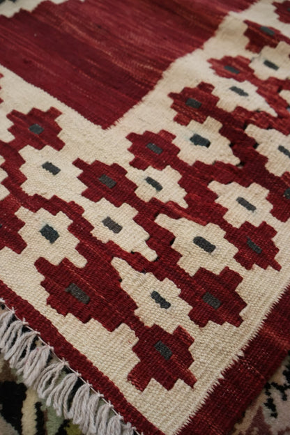 Kabul Kelim Hand-Woven Afghan Wool Rug 6235 199 x 150cm