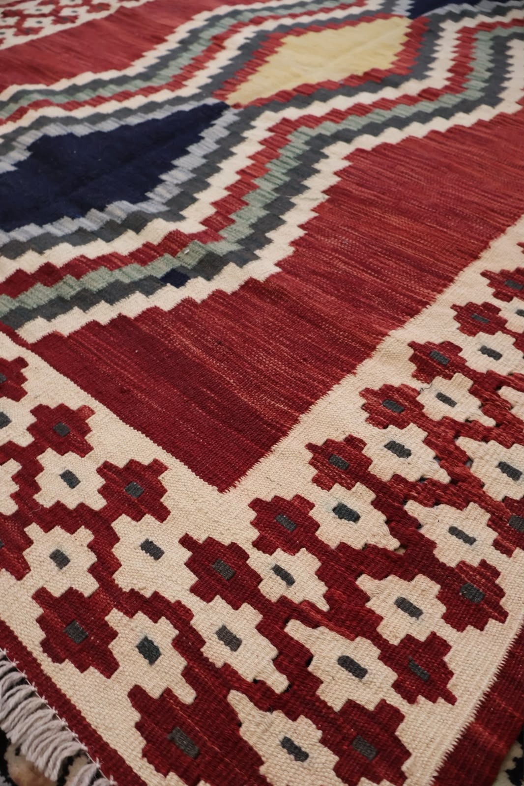 Kabul Kelim Hand-Woven Afghan Wool Rug 6235 199 x 150cm