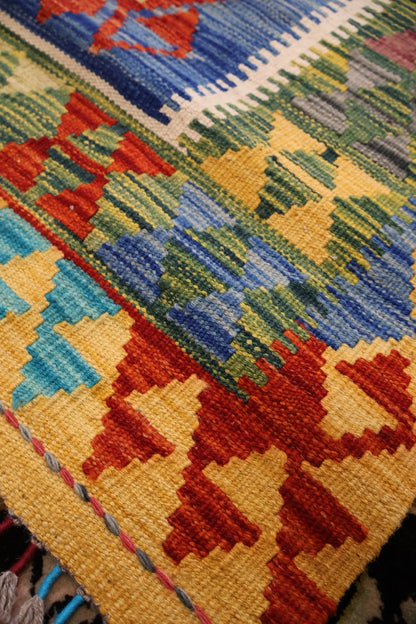 Kabul Kelim Hand-Woven Afghan Wool Rug 6240 181 x 123cm
