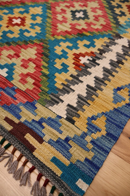 Kabul Hand Woven Afghan Wool Kelim 6241 180 x 128cm