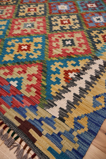 Kabul Hand Woven Afghan Wool Kelim 6241 180 x 128cm