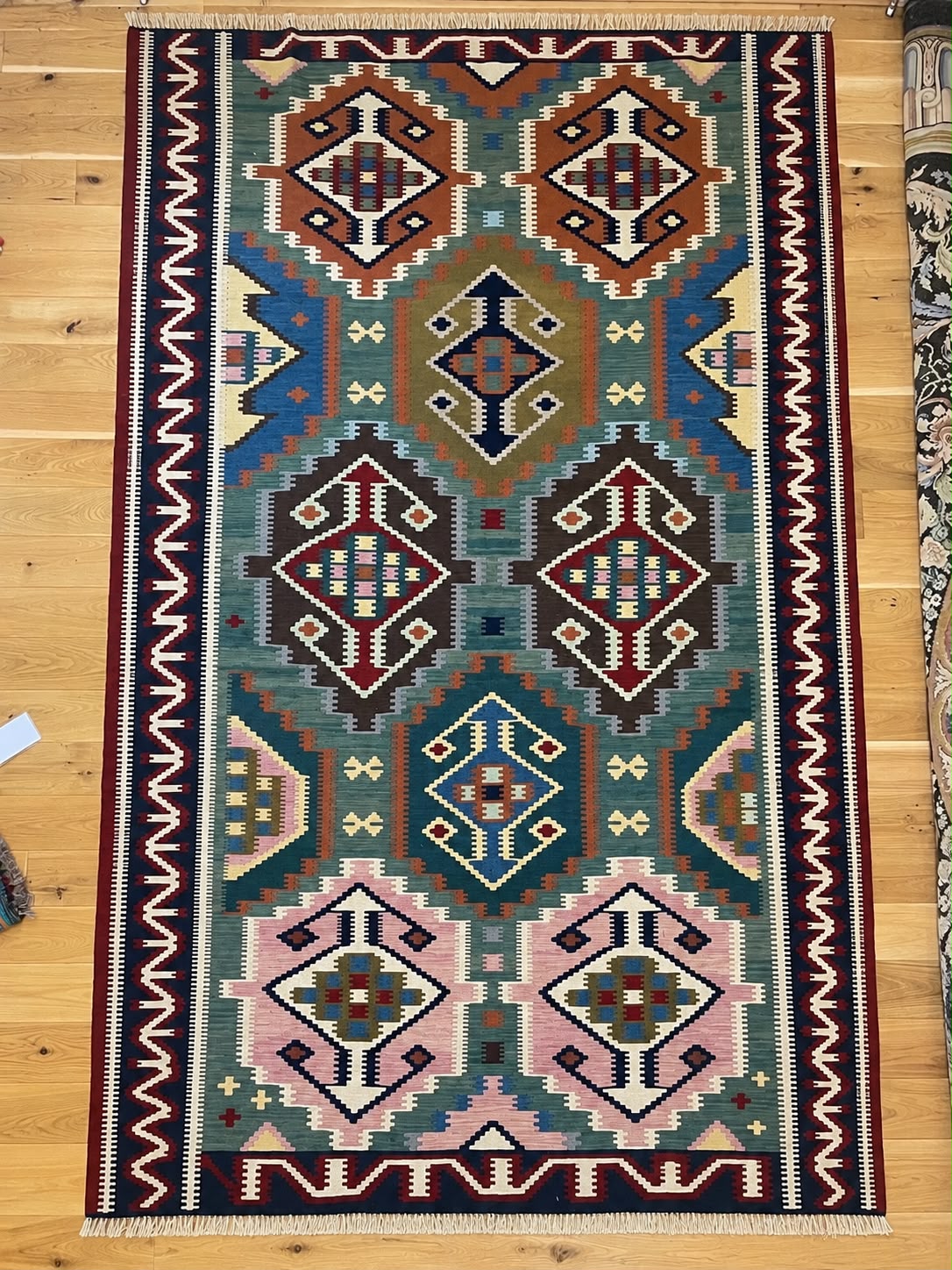 Kabul Hand Woven Afghan Wool Kelim 6251 308 x 192cm