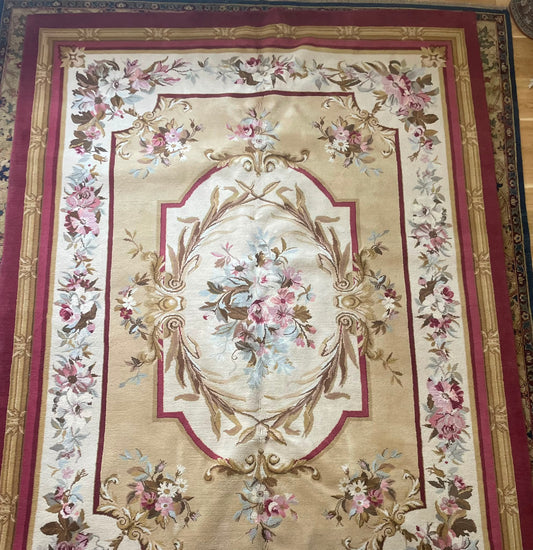 Rushes Hand-Knotted Indian Wool Rug 58855 337 x 245cm