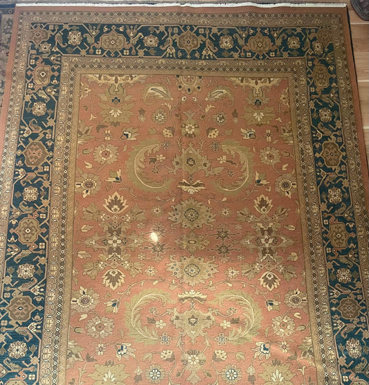 Bijar Soumac Hand-Knotted Indian Wool Rug 3802 364 x 266cm
