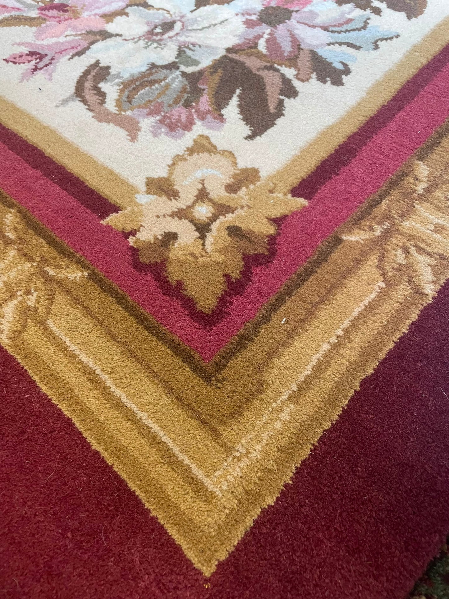 Rushes Hand-Knotted Indian Wool Rug 58855 337 x 245cm