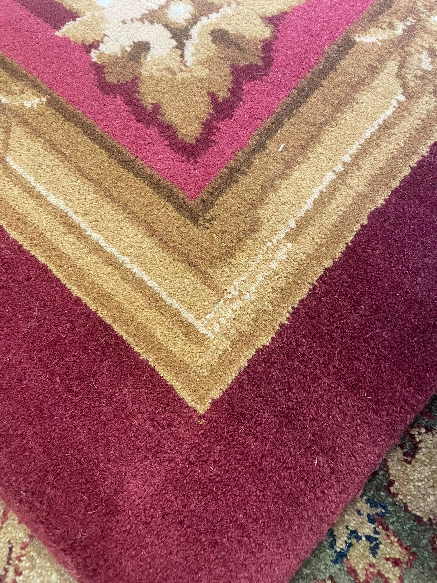 Rushes Hand-Knotted Indian Wool Rug 58855 337 x 245cm