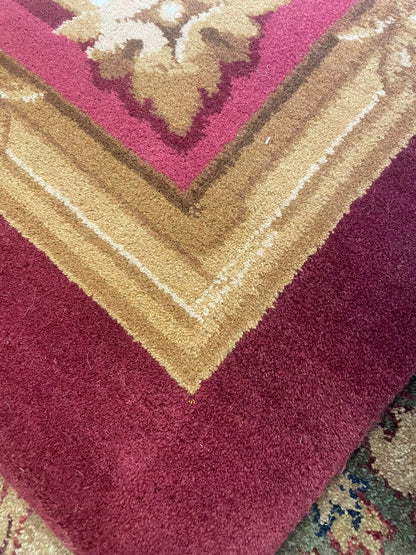 Rushes Hand-Knotted Indian Wool Rug 58855 337 x 245cm