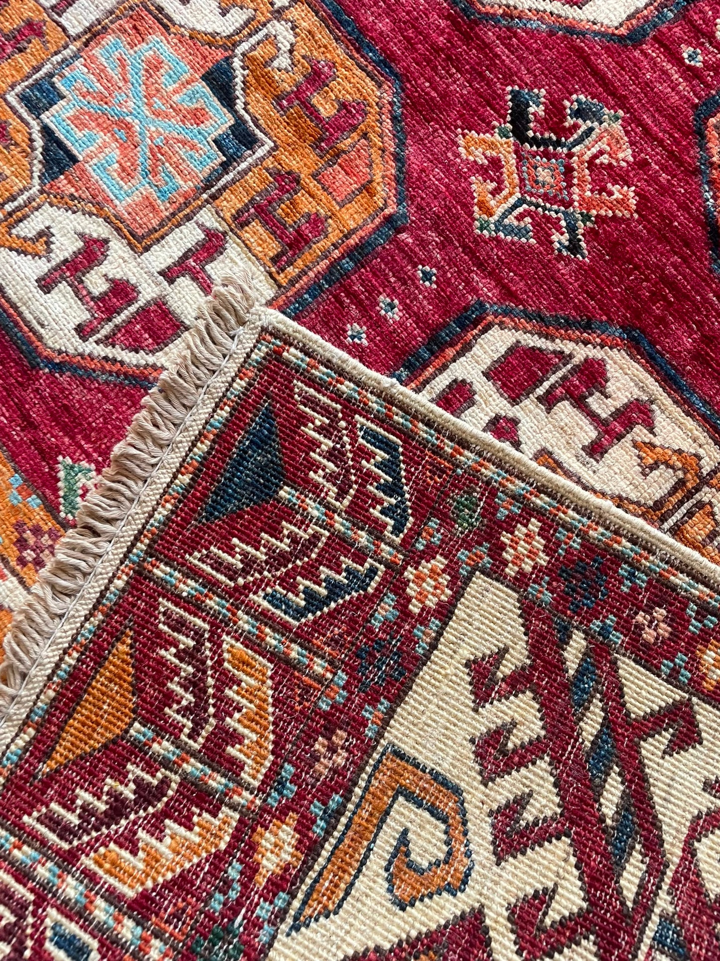 Kabul 12/7 Hand-Knotted Afghan Wool Rug 6150 182 x 121cm