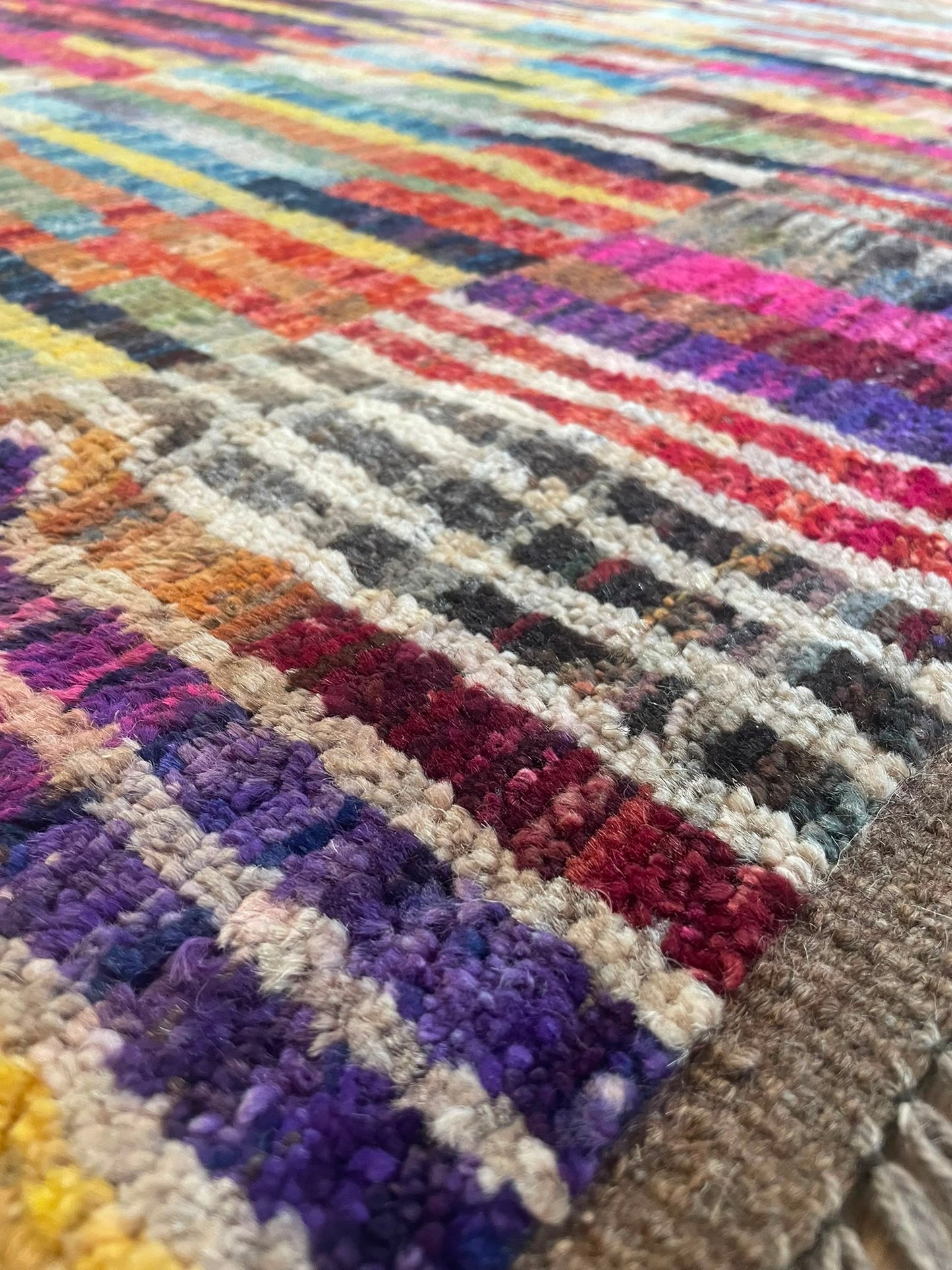 Zulai Hand Knotted Afghan Wool Rug 197 x 148cm 6160