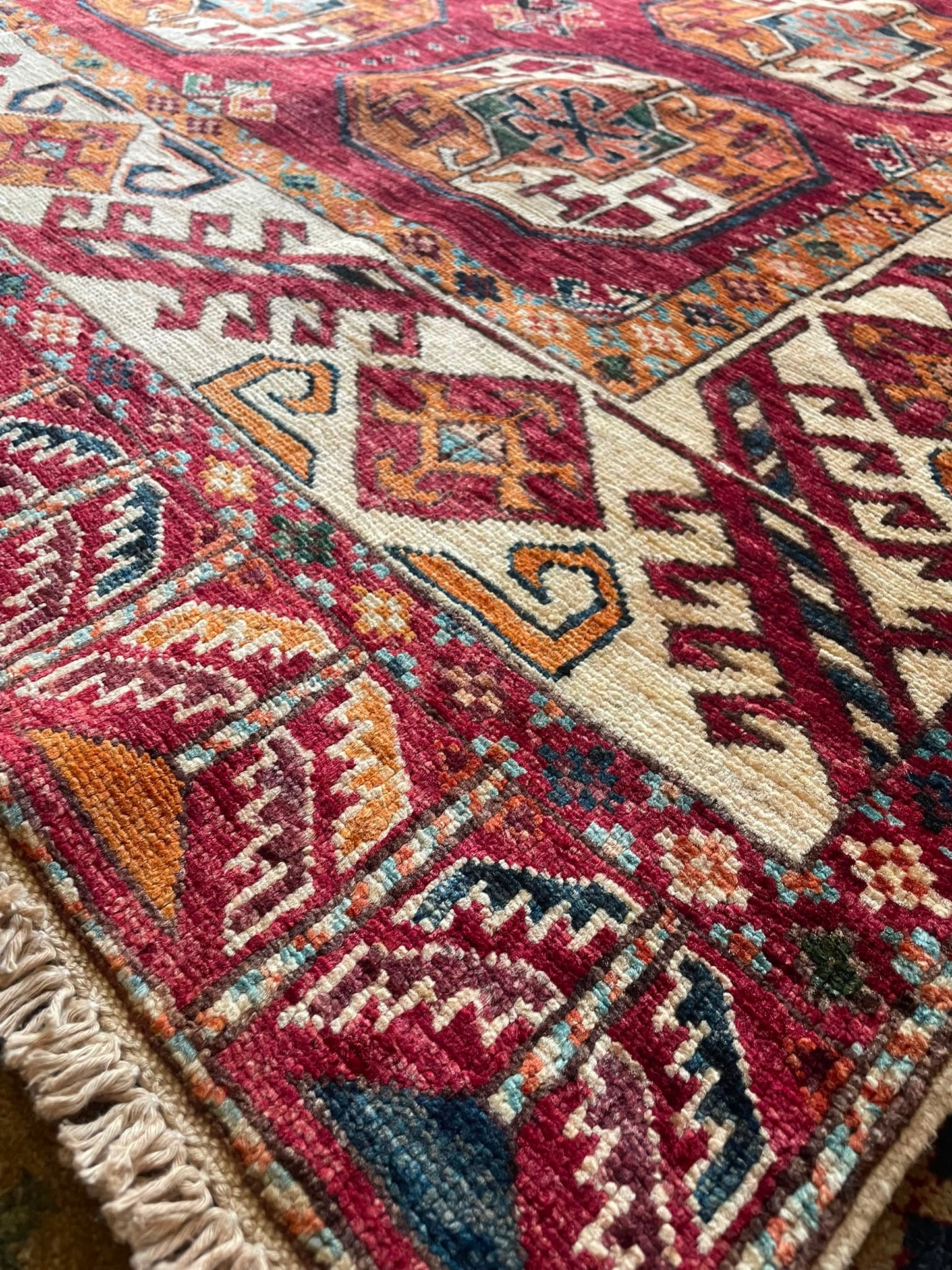 Kabul 12/7 Hand-Knotted Afghan Wool Rug 6150 182 x 121cm
