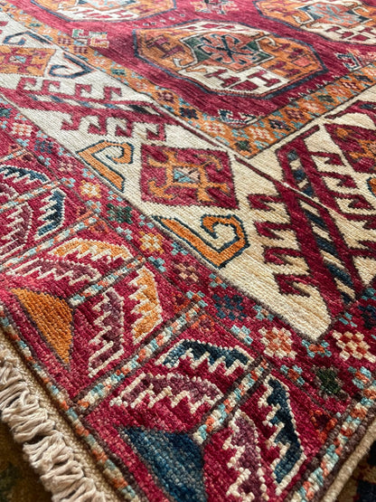 Kabul 12/7 Hand-Knotted Afghan Wool Rug 6150 182 x 121cm