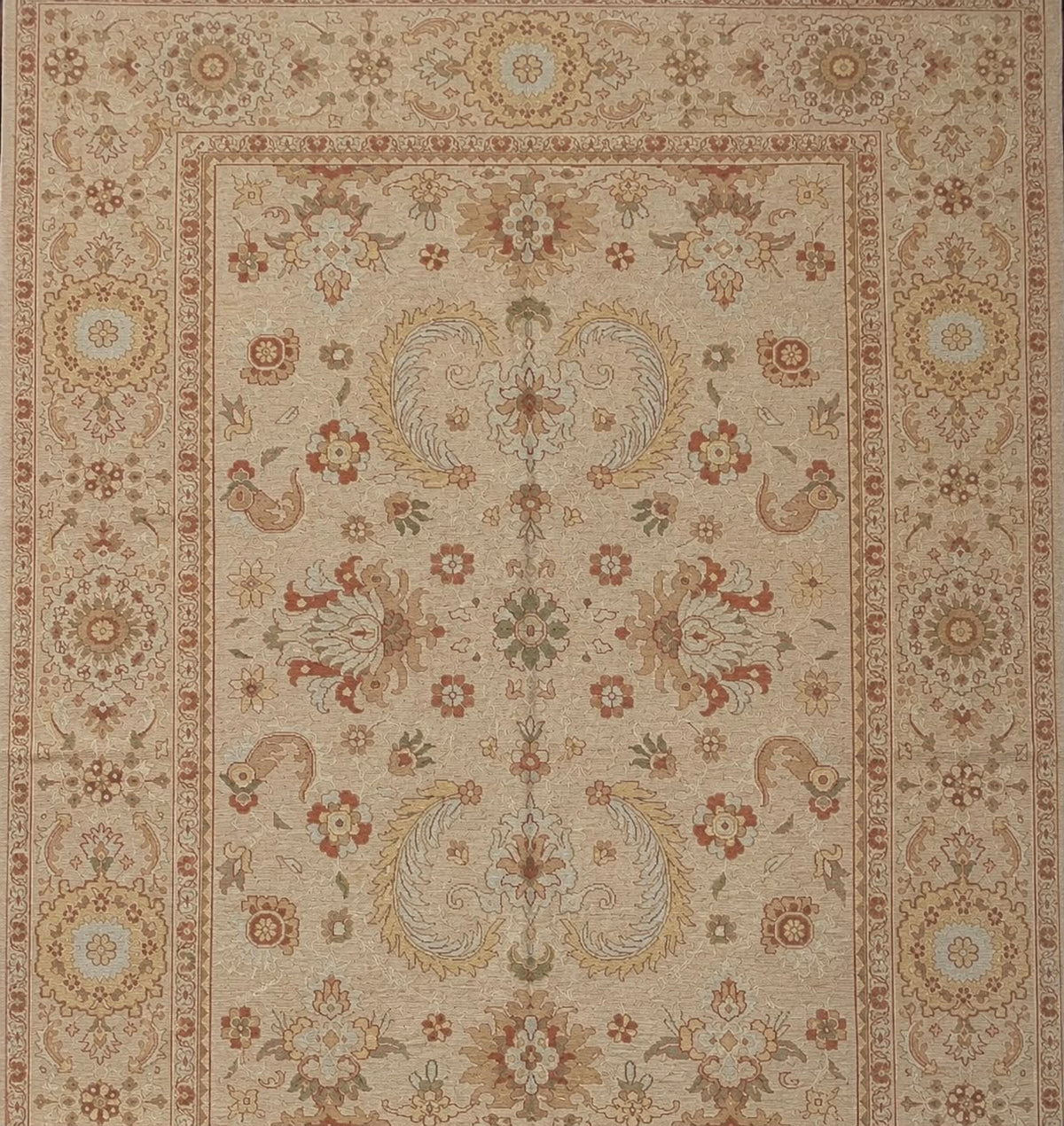 Moghai Soumac Hand-Knotted Indian Wool Rug 57112 357 x 267cm