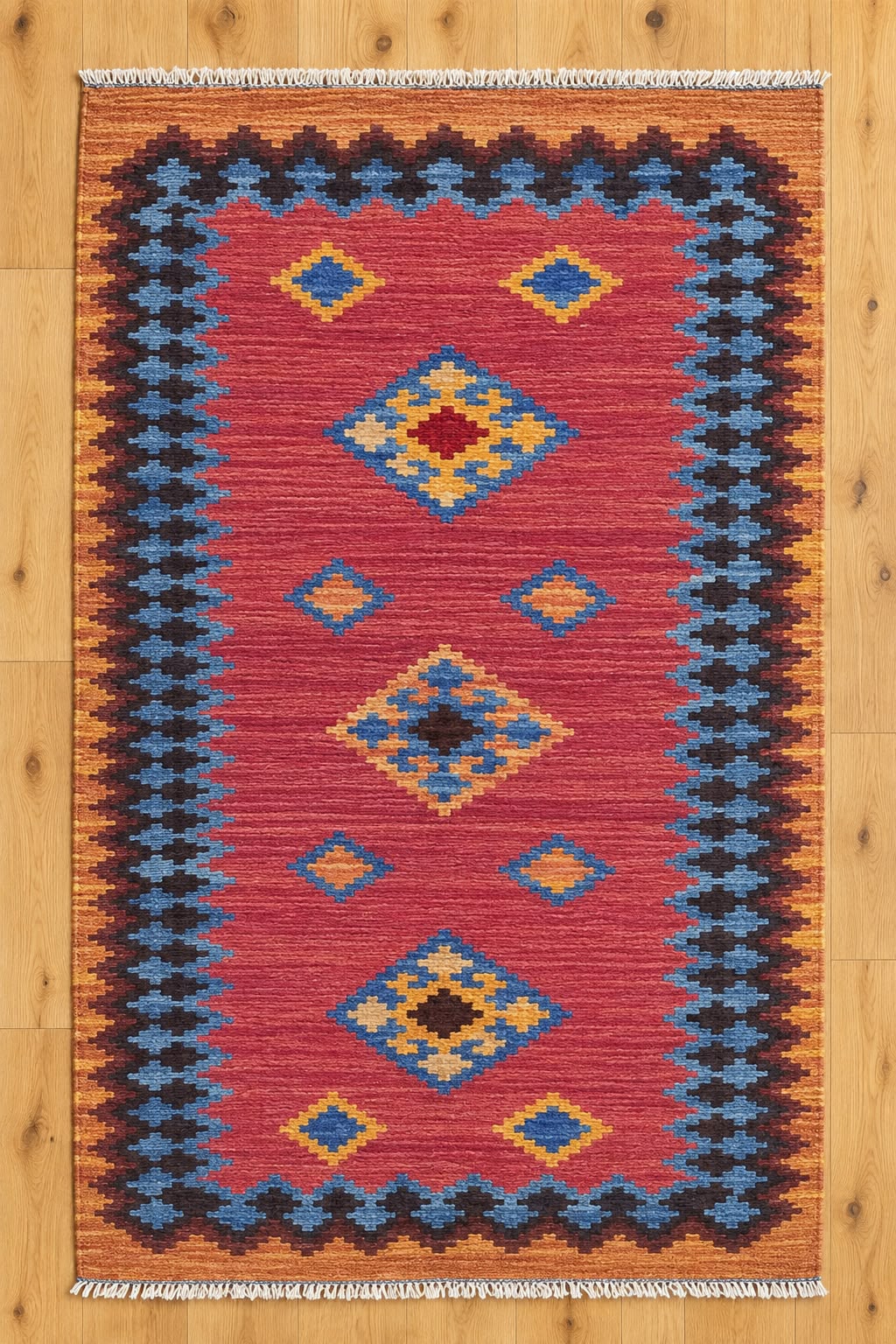 Fine Labijir Hand Woven Afghan Wool Rug 3049 184 x 116cm