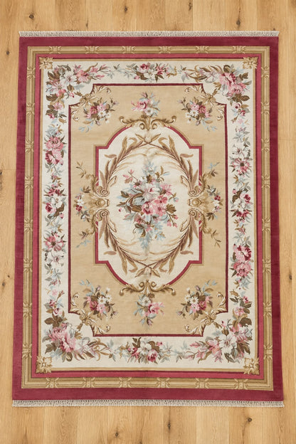 Rushes Hand-Knotted Indian Wool Rug 58855 337 x 245cm
