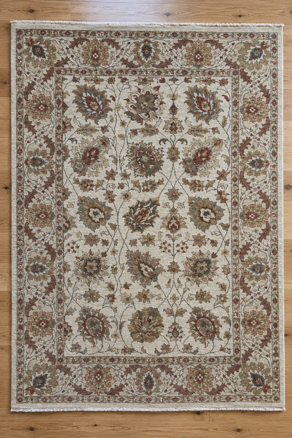 Gazni Hand-Knotted Indian Wool Rug A214 202 x 137cm