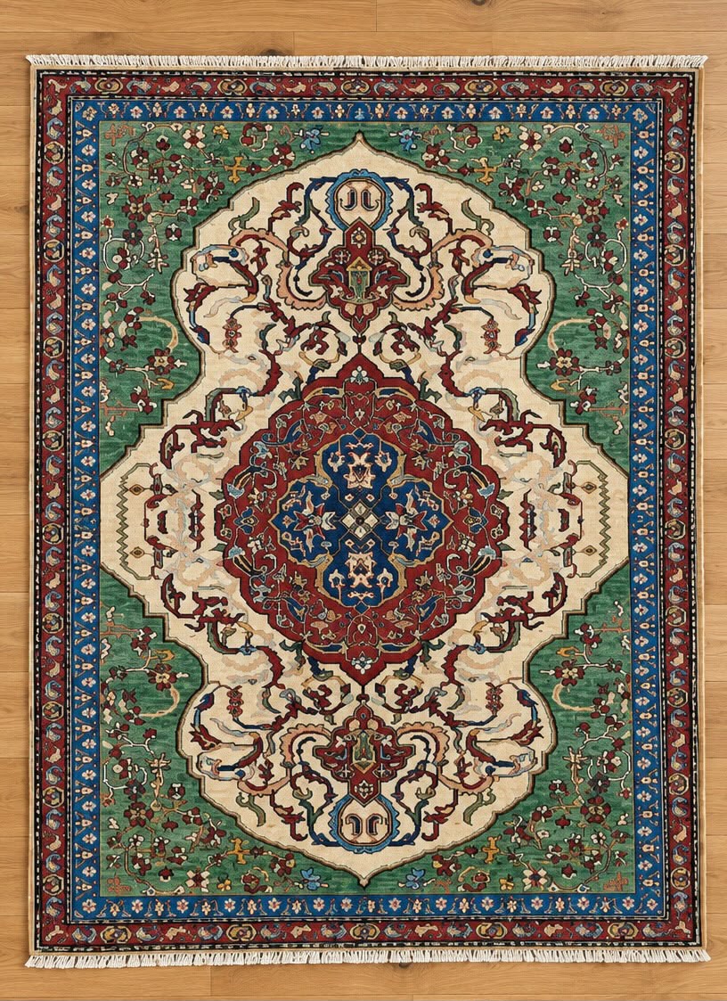 Kabul Hand-Knotted Afghan Wool rug 5944 197 x 147cm