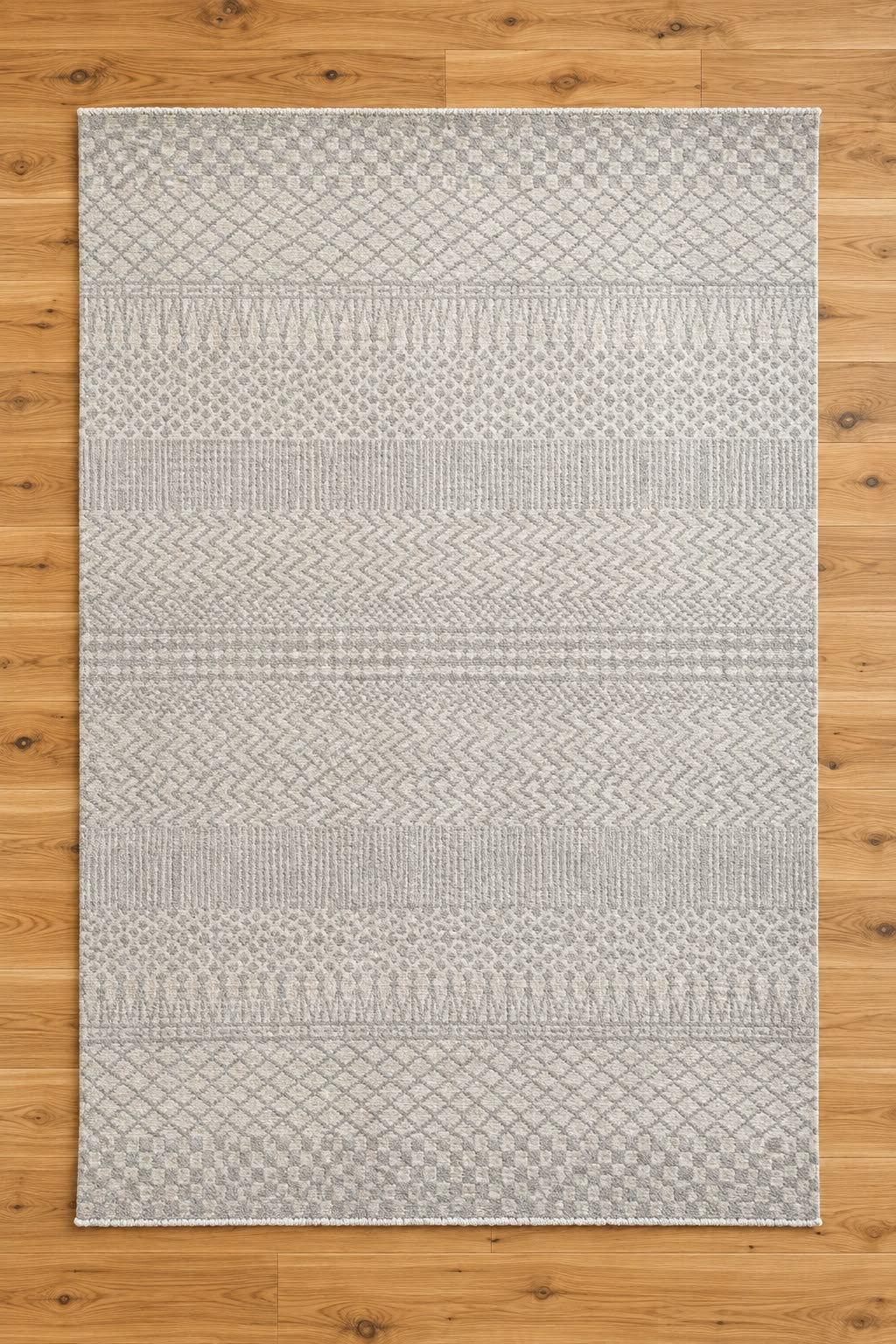 Odyssey Stone Hand Knotted Afghan Wool Rug 5213 199 x 140cm