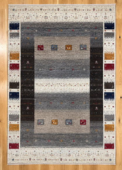 Loribuft Hand Knotted Indian Wool Rug 4605 185 x 125cm