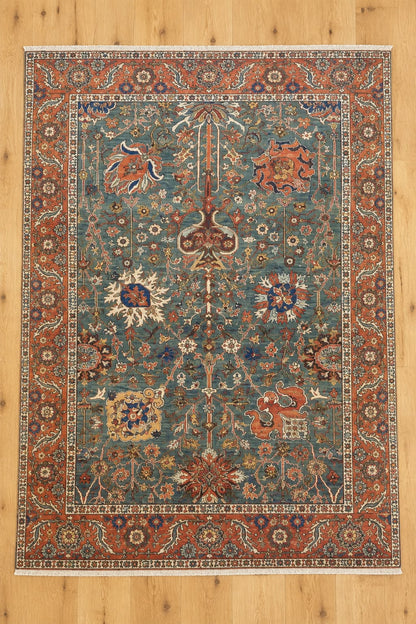Kabul Hand Knotted Afghan Wool Rug 260 x 203cm 6142