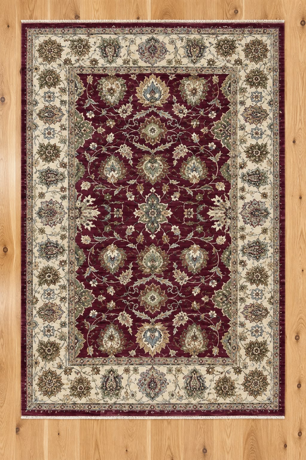 Gazni A06 Hand Knotted Indian Wool Rug 182 x 121cm 10232