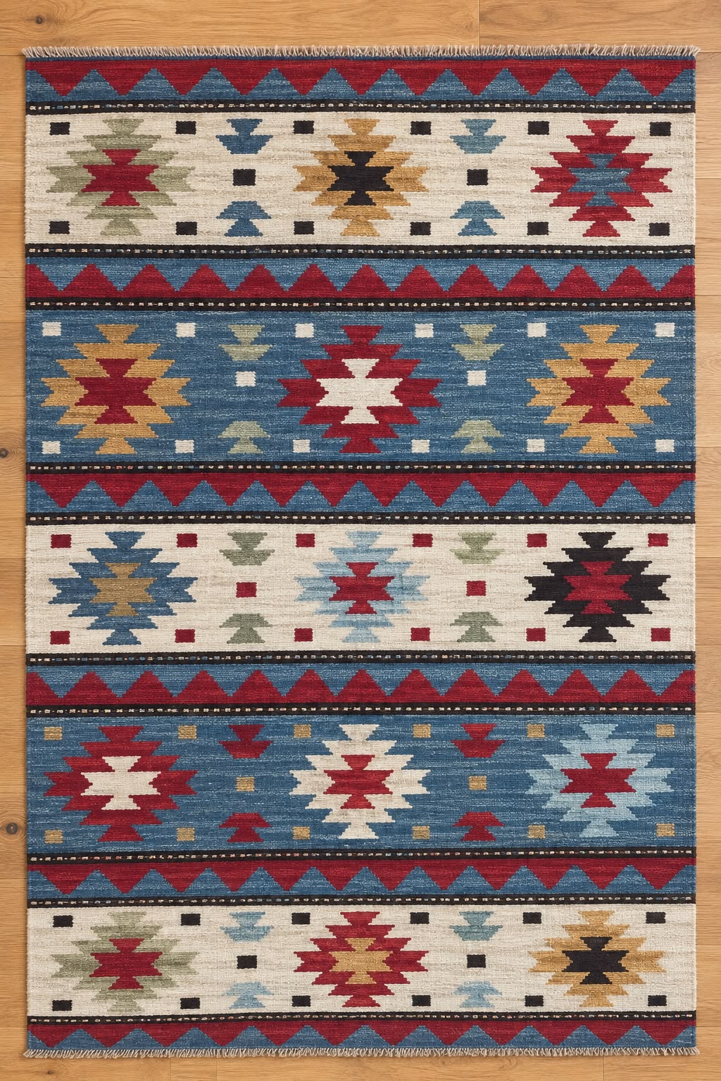 Fine Kelim Hand-Woven Afghan Wool Rug 4953 197 x 152cm