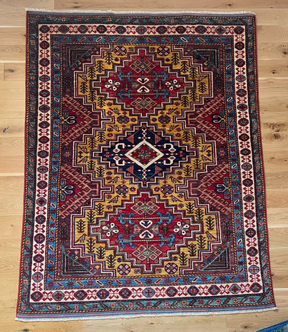 Kabul Antique Style Hand-Knotted Afghan Wool Rug 3176 199 x 155cm