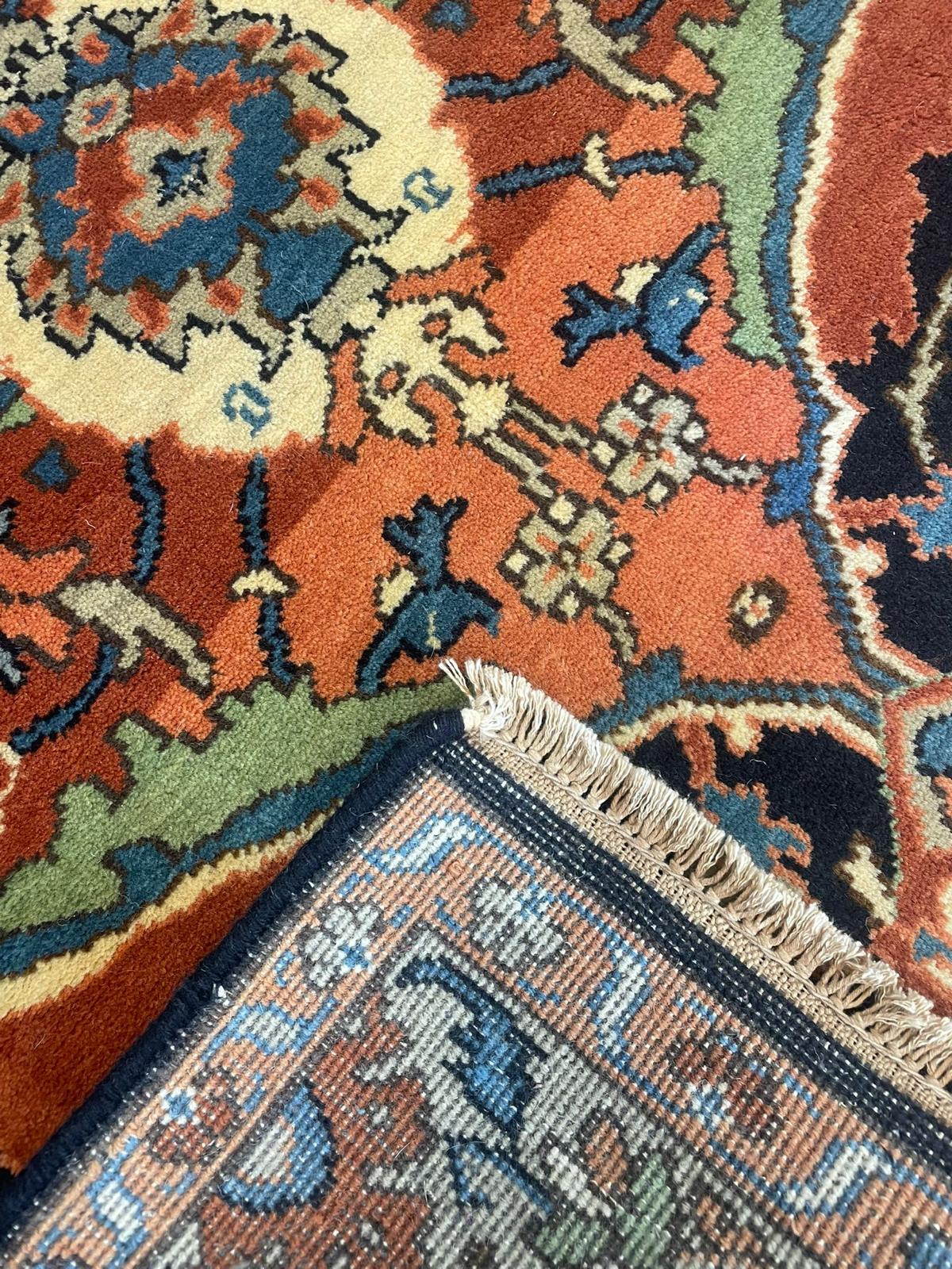 Persian Design Hand Knotted Indian Wool Rug AK10 204 x 130cm