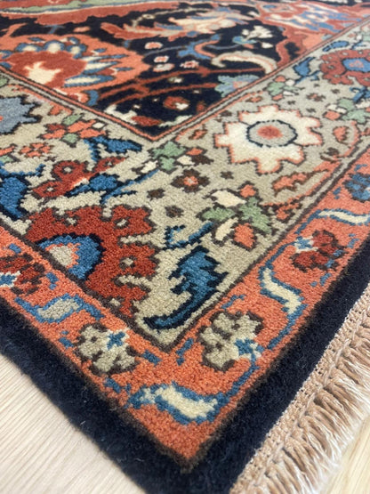 Persian Design Hand Knotted Indian Wool Rug AK10 204 x 130cm